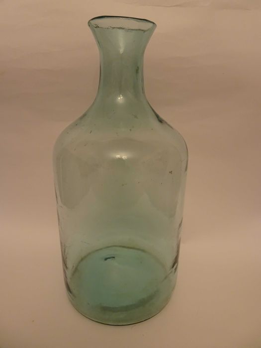 Gąsior na wino, stara butla baniak, szkło apteczne, retro, prl vintage