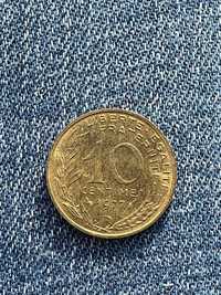 Moeda Raríssima 10 centimes (1977)