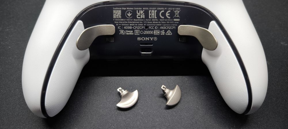 Patilhas traseiras Metal/ Prateado para Dualsense Edge (comando nao in