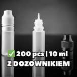Zestaw buteleczek 10ml do kosmetyków / liquidów – 200 szt.