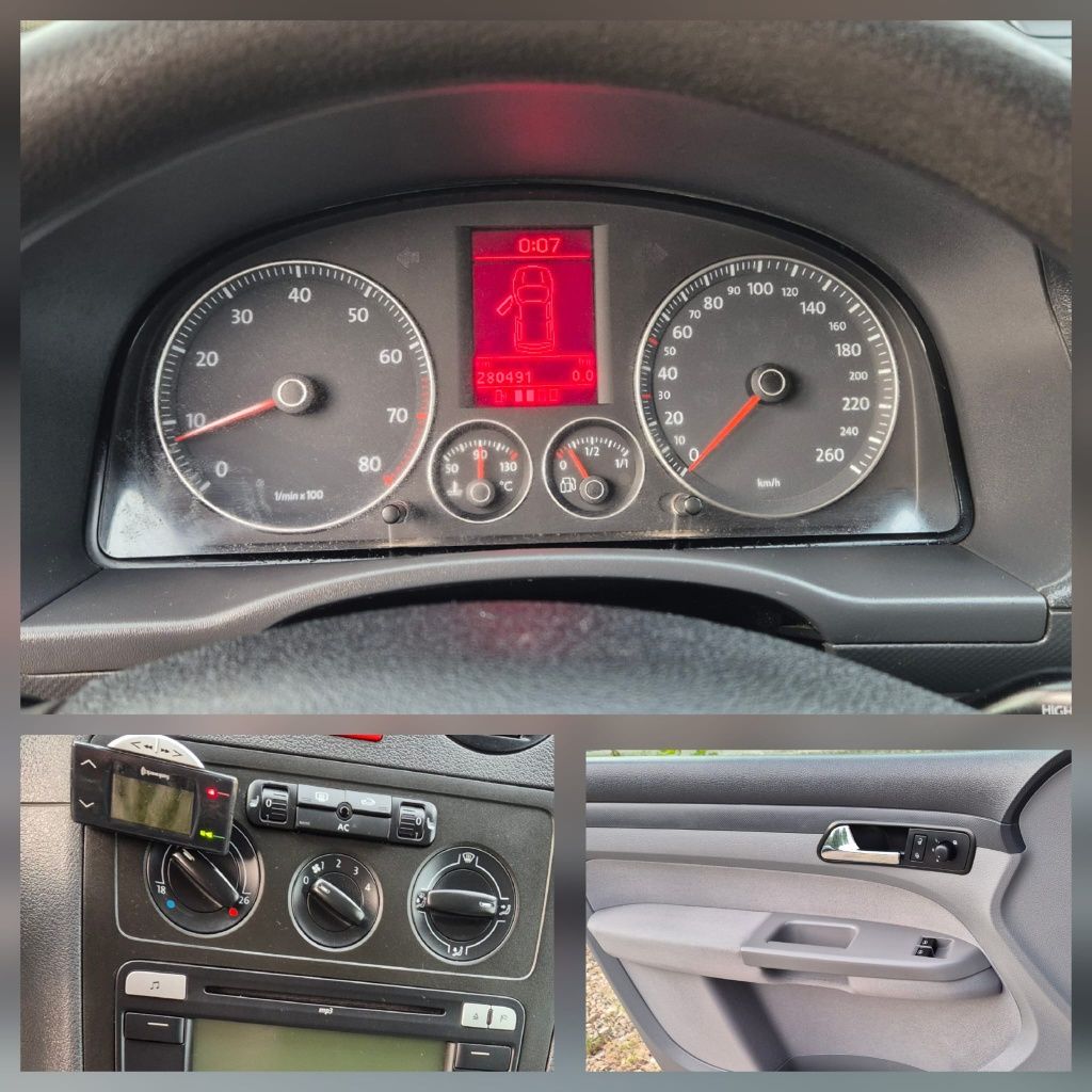 Vw Caddy LIFE  2.0 MPI +gaz CNG 7 miejsc,vebasto, zadbany.