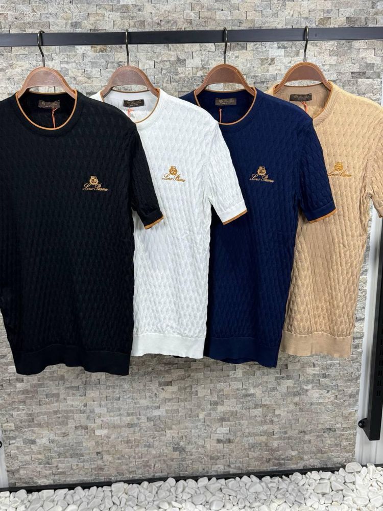 Футболка Loro Piana чоловіча трикотаж, футболка лоро піана трикотаж