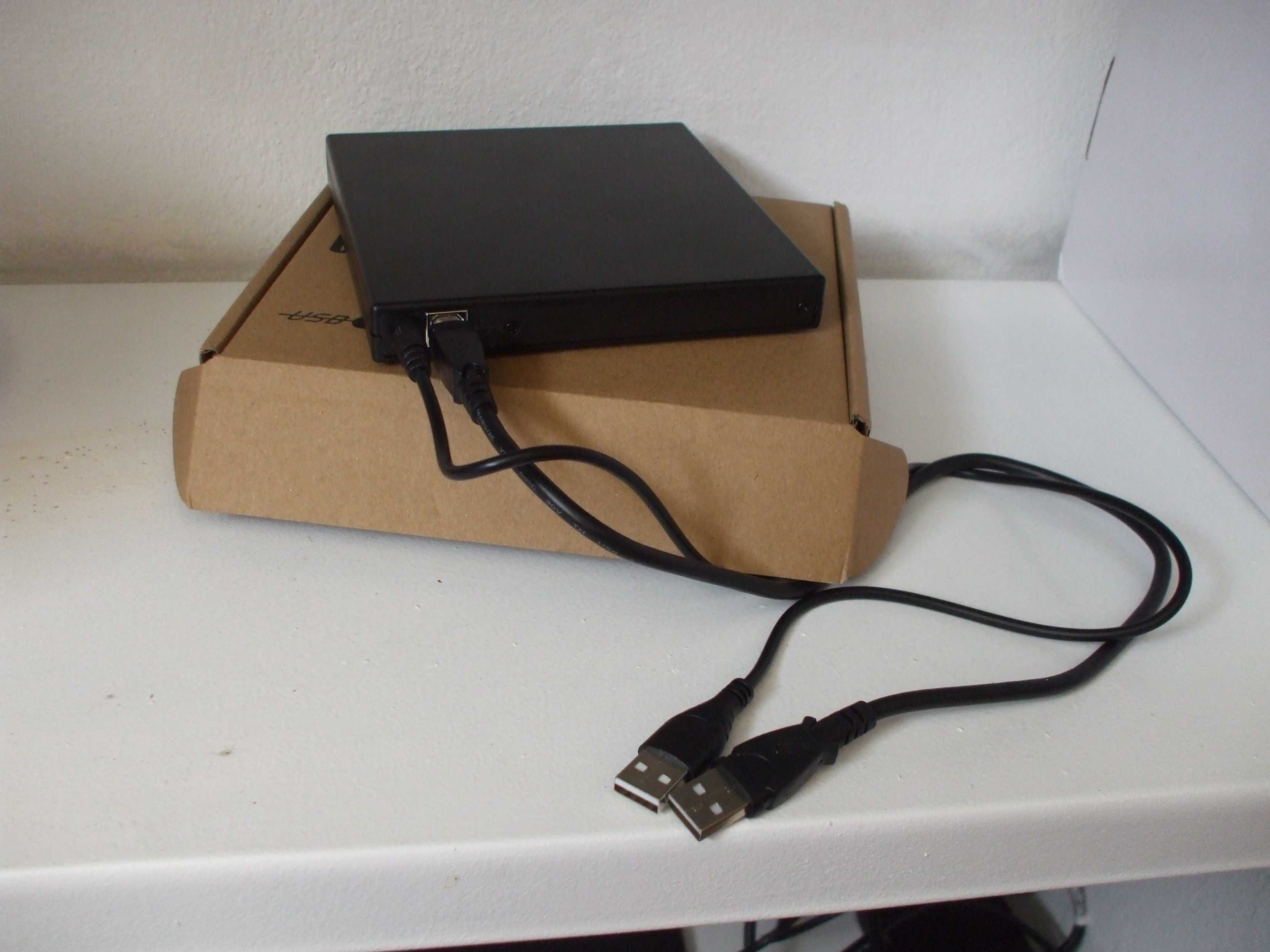 Leitor e Gravador de CD DVD±RW Externo - USB - RECONDICIONADO A+++