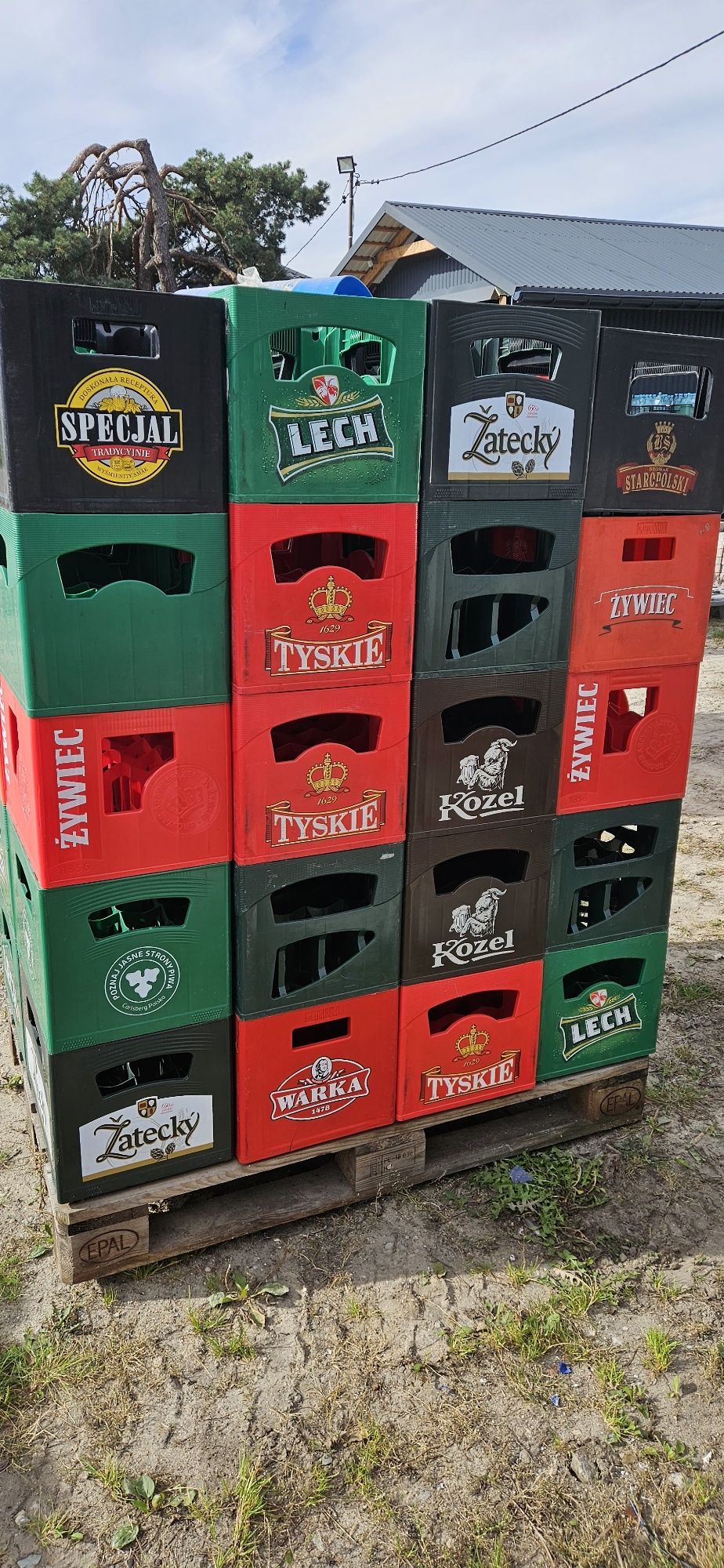 Skrzynka Krata transporter opakowanie na butelki 20szt x 500ml - 2szt