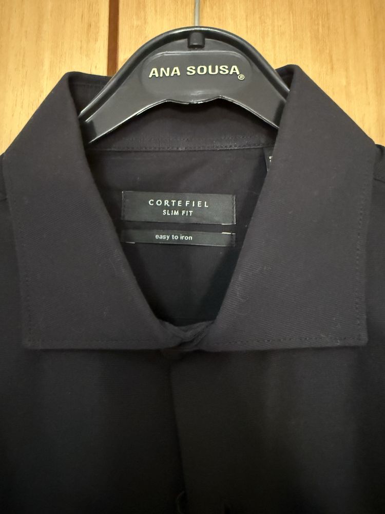 Camisa preta slim fit