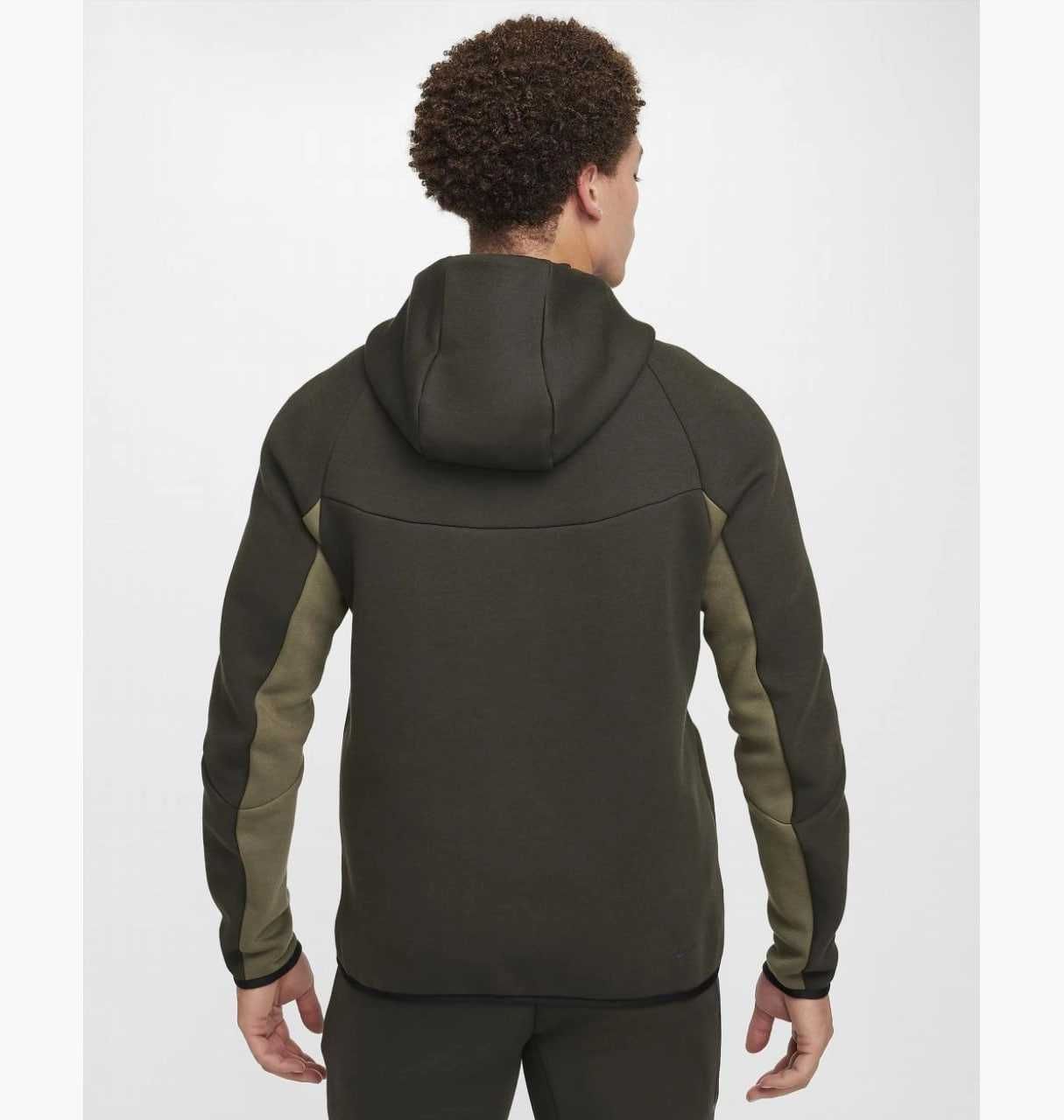ОРИГІНАЛ! Кофта Nike Tech Fleece Fz Wr Olive XS S M L XL | HV0949-355