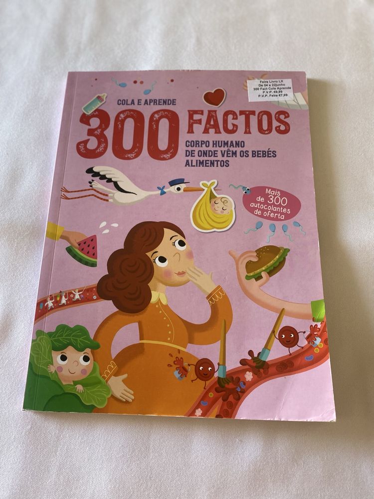 Livro - 300 Factos cola e aprende, Novo