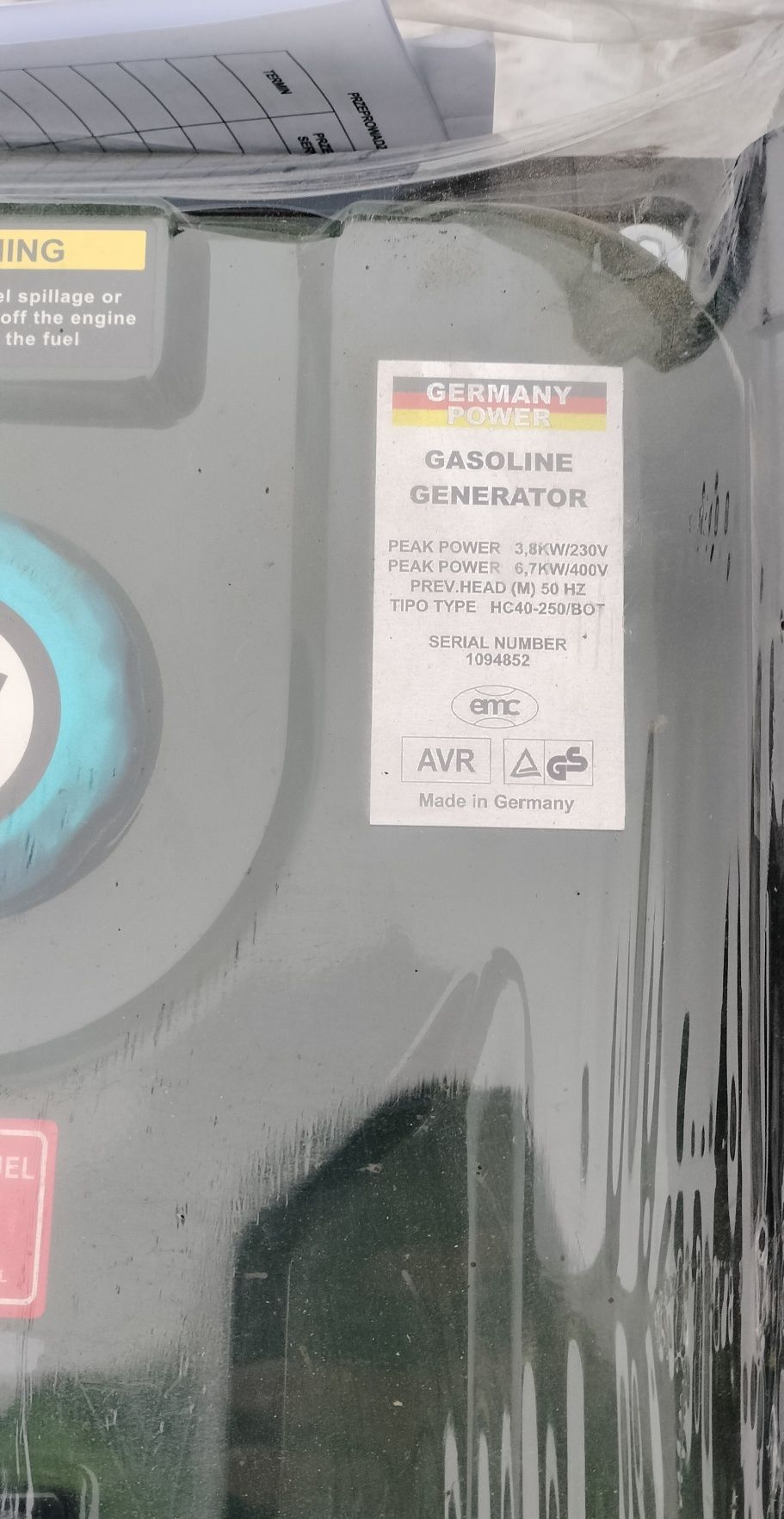 Agregat prądotwórczy KraftSide GBS 1050