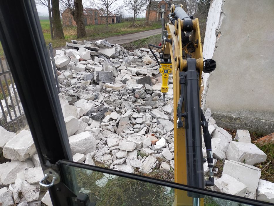 Usługi Minikoparką Miniładowarką glebogryzarka separacyjna odśnieżanie