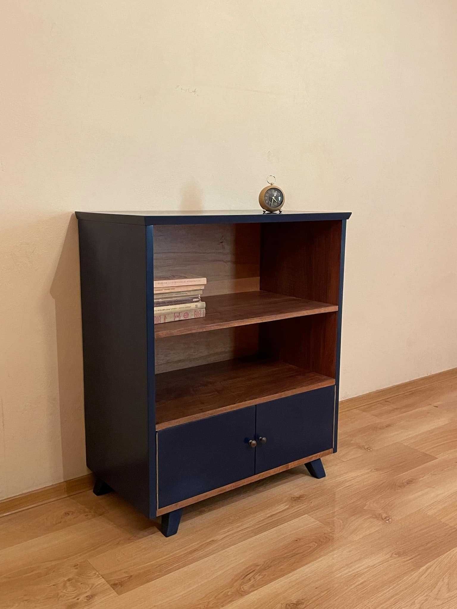 Komoda po renowacji Vintage retro prl niebieska