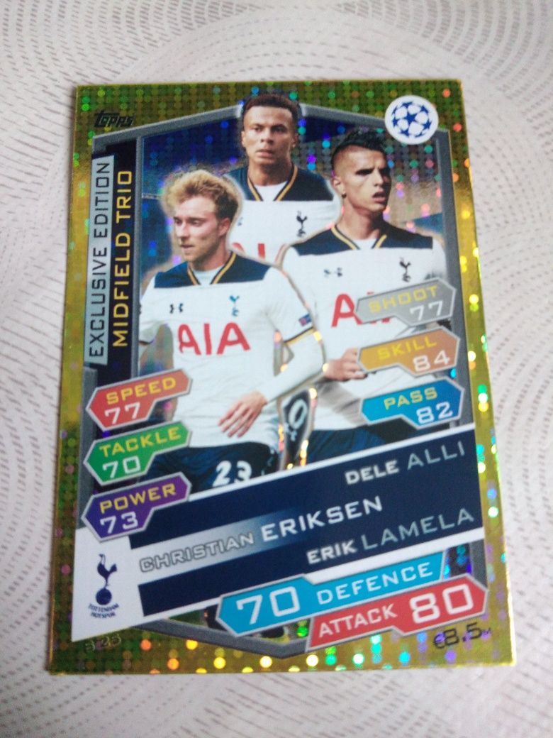 Karta match attax 2016 Topps 2017 exclusive edition midfield Trio