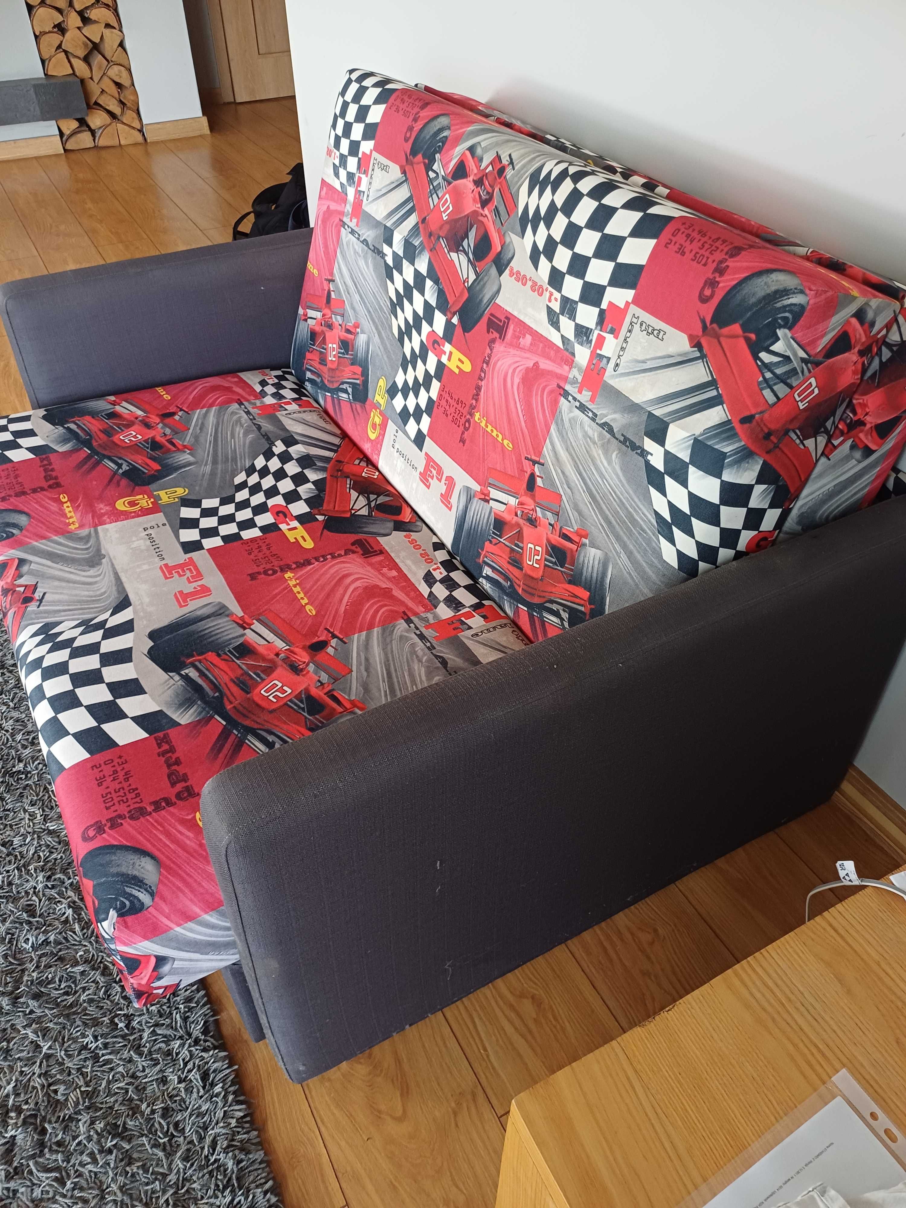 Tapczan sofa łóżka kanapa F1 auta dziecięce rozkładapna Kubuś tapczani