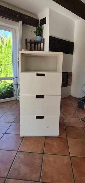 Szafka z szufladami biała s60/g50/w128