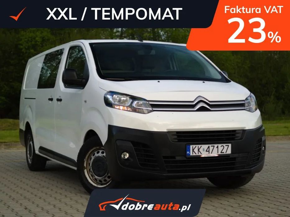 Citroën Jumpy  L3 XXL Long /Tempomat / klima 2 strefowa / czujniki parkowania / FV23%