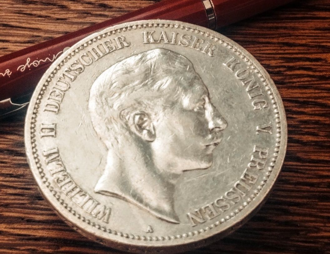 5 Marek 1907 Wilhelm II A, ładna