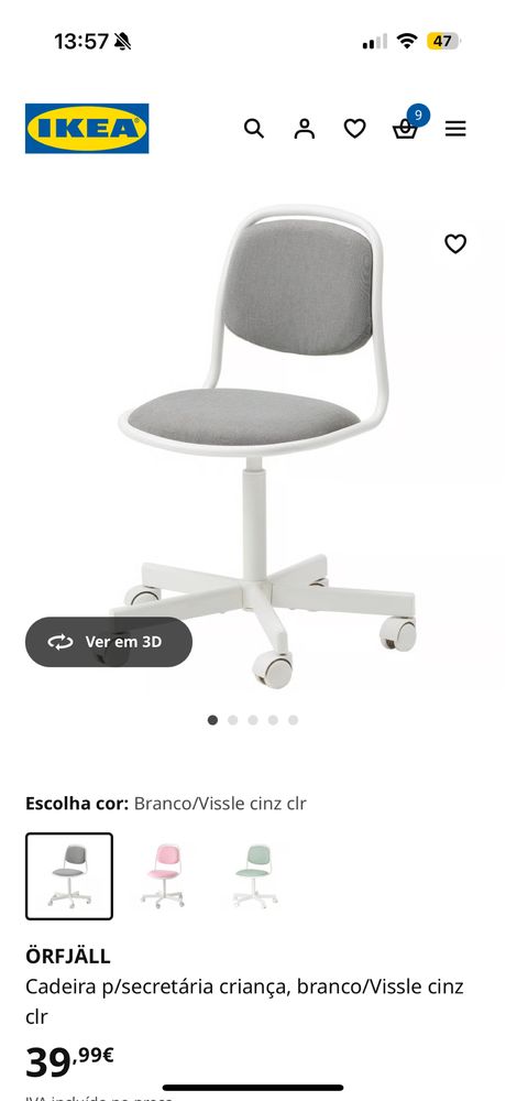 Tocador e cadeira