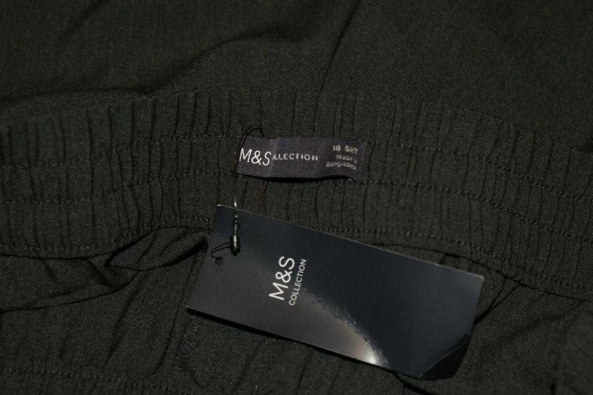 Marks & Spencer spodnie damskie szerokie nogawki grafit szare 48