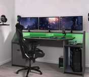 Secretária GAMER com luz LED