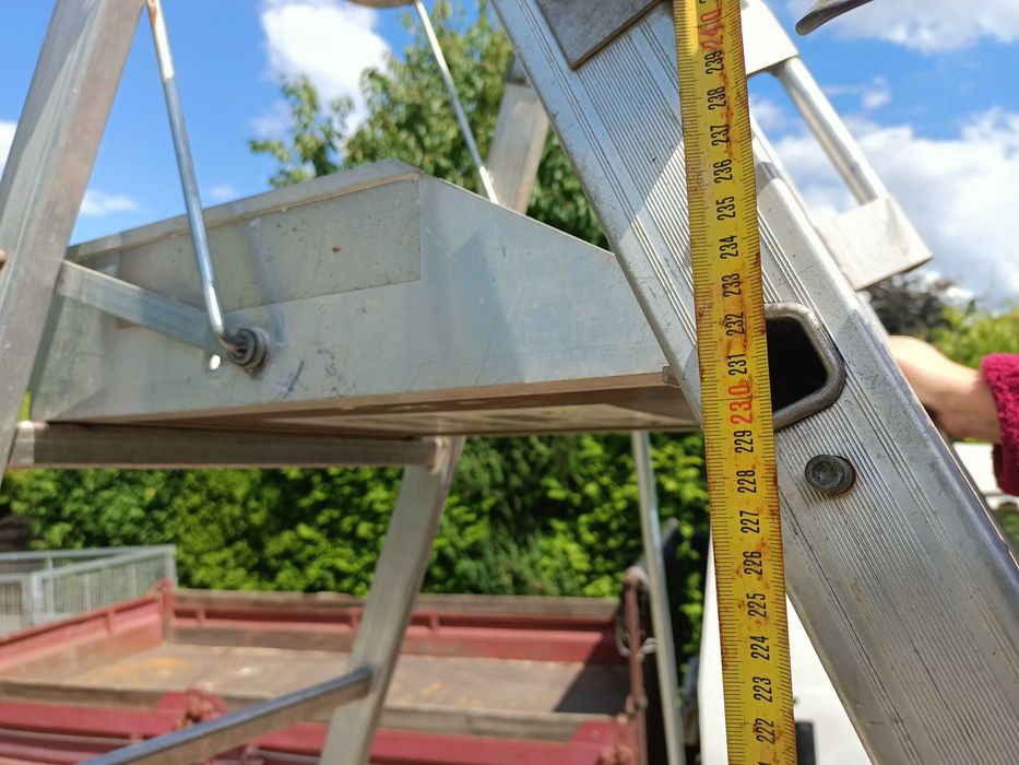 Drabina Aluminiowa Podest roboczy Rusztowanie 230 cm