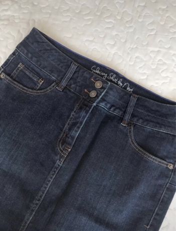 NEXT spódnica jeans wąska minimalizm klasyk basic