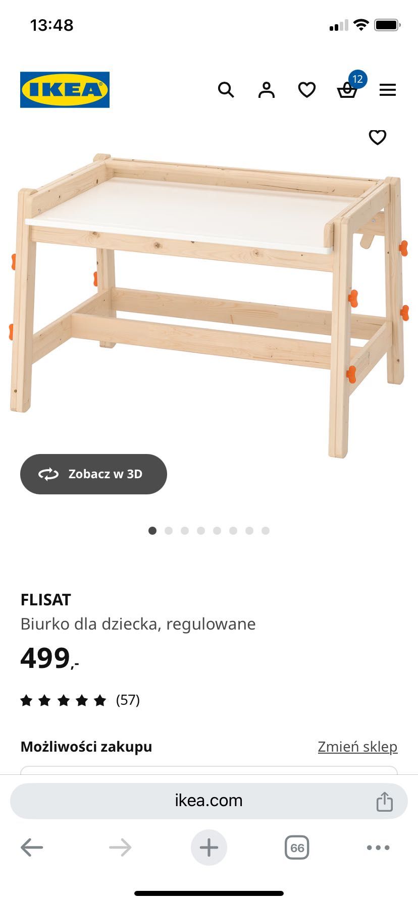 Flisat biurko z regulacją wysokośc