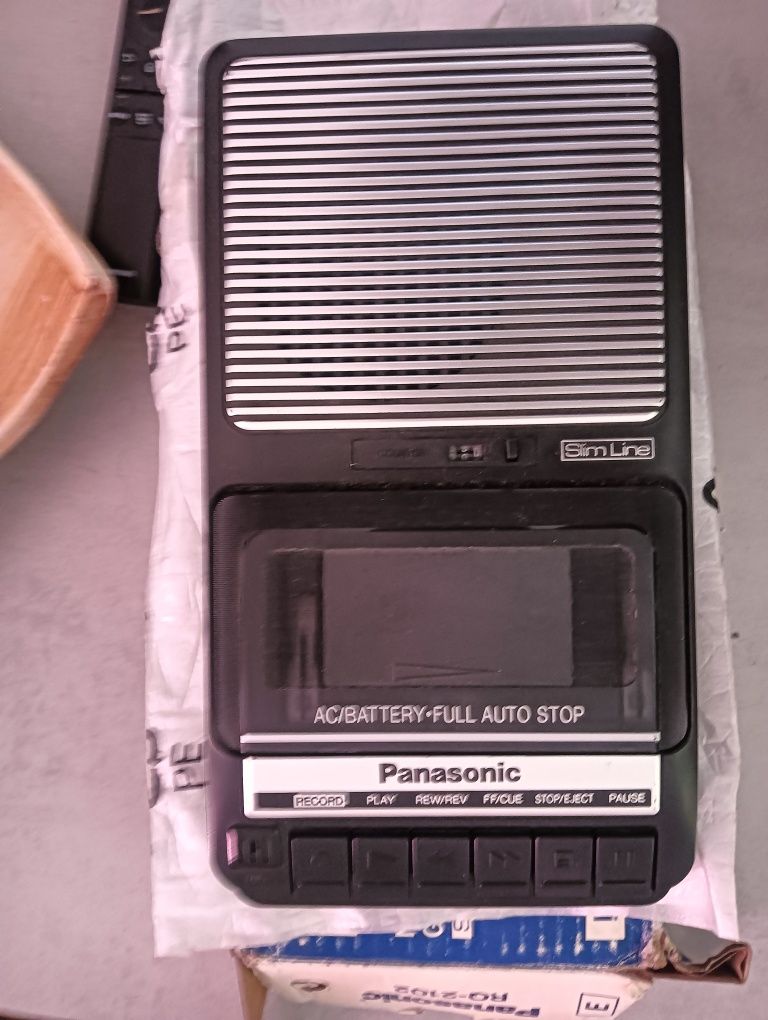 Gravador de fita cassete .