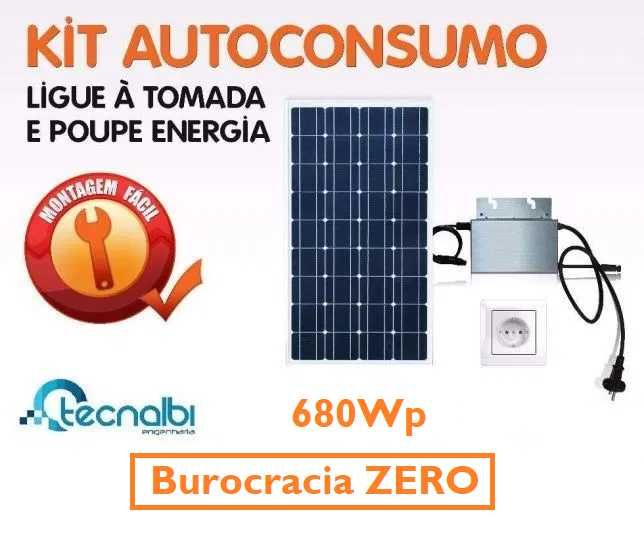 Kit de autoconsumo fotovoltaico 680wp - burocracia zero