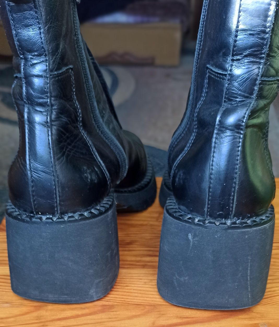 Продам сапоги женские кожаные, размер 36-37