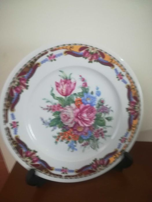 Prato de bolo e bule LIMOGE