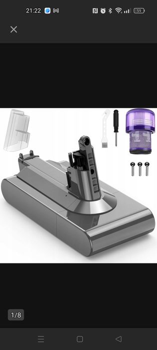 Bateria ASUNCELL 3900 mAh do Dyson V11 SV14 z filtrem i akcesoriami