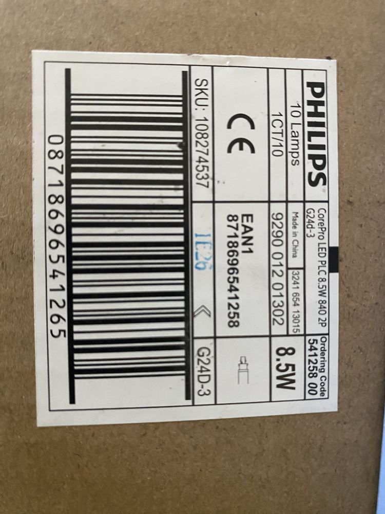 Świetlówka PHILIPS CorePro LED PLC 8.5W 840 2P G24d-3