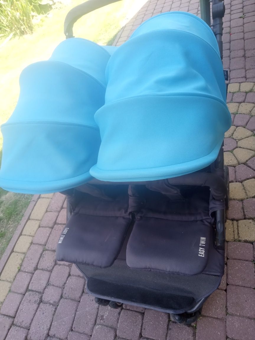 Wózek Baby Monster 2w1 blizniaczy spacerowy plus  gondole
