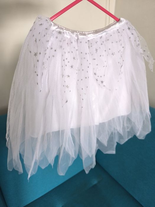 Ladybird spódniczka tiulowa przebranie śnieżynka r.4-7 lat