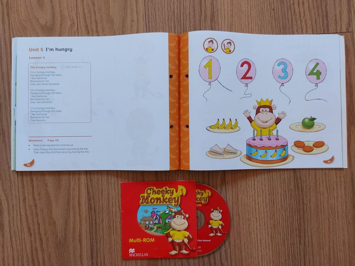 Livros Ingles Infantil Cheeky Monkey 1 e 2 Pupil's Book Pack (com CD)