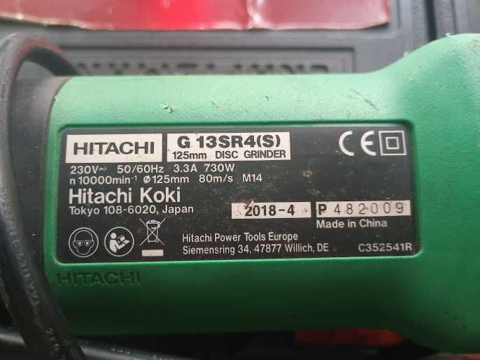 Szlifierka kątowa HITACHI-Japan 730W 125mm tarcza płynny start