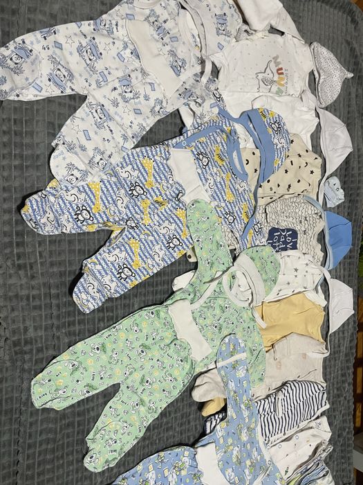 Пакет речей в пологовий, речі для новонародженого, чоловічок/сліп/боді