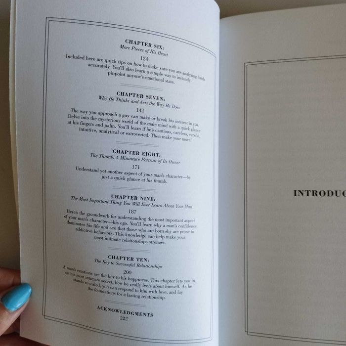 "Read His Hands Know His Heart" de Marion Gale (quiromância) + baralho