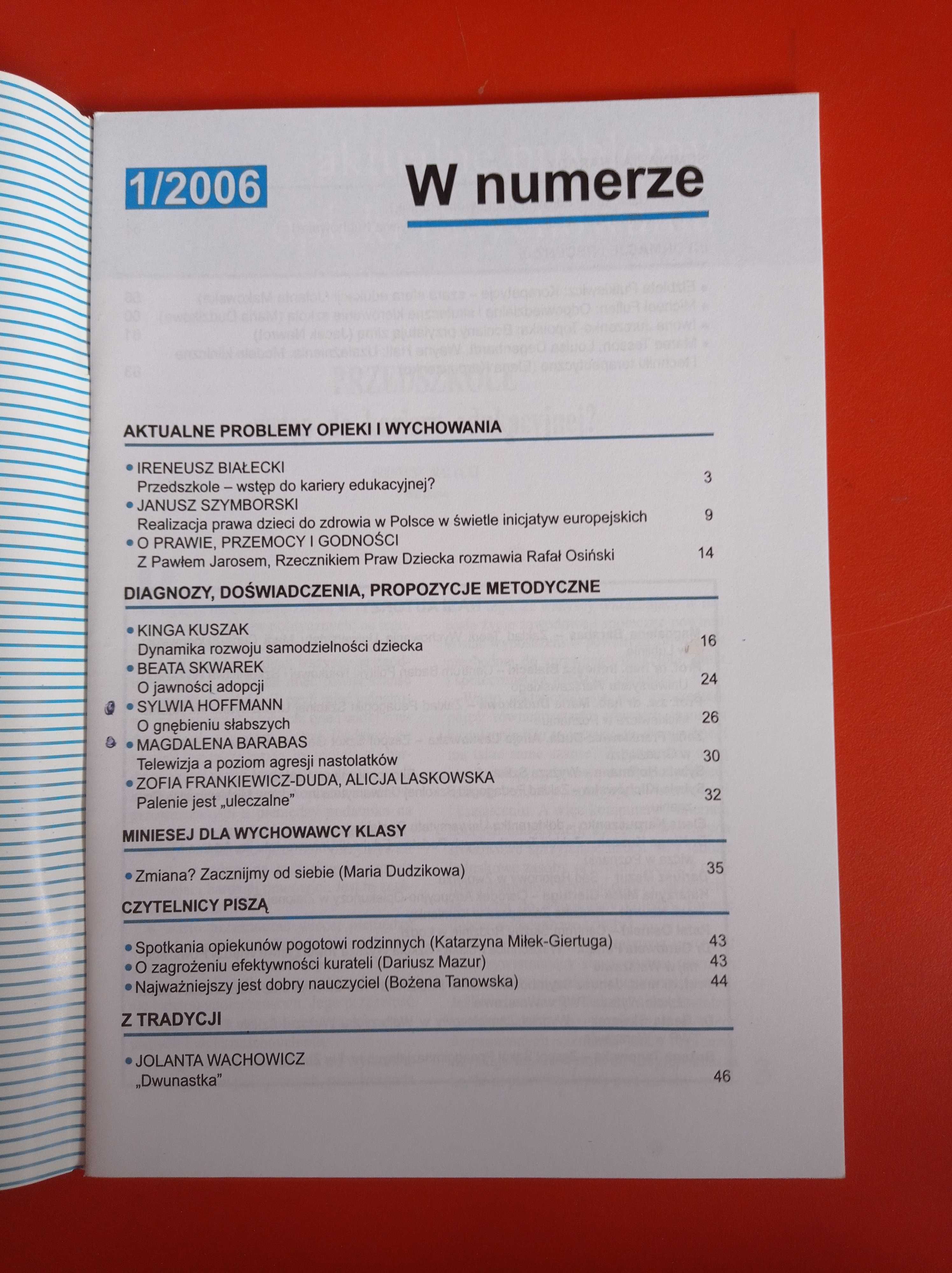 Problemy opiekuńczo-wychowawcze, nr 1/2006, styczeń 2006