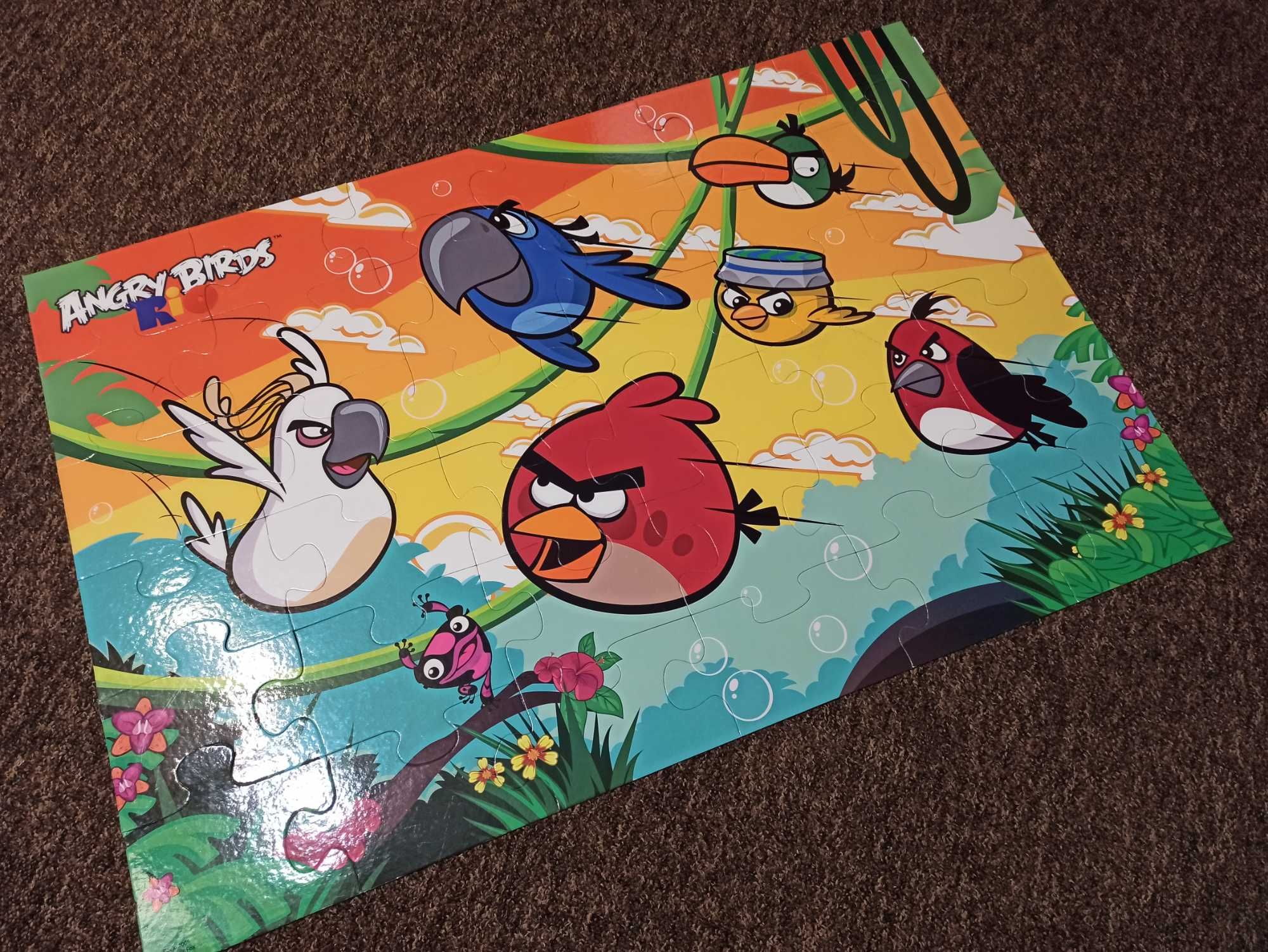 Puzzle Angry Birds duże 36 elementów