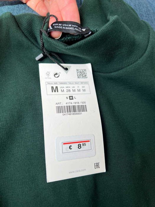 Новий*Топ безрукавка із коміром-стійкою* Zara