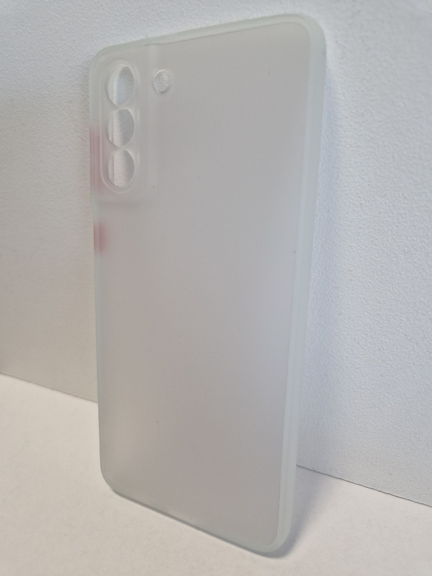 Vennus Color Button Bumper do Samsung Galaxy S21 Plus Przezroczysty