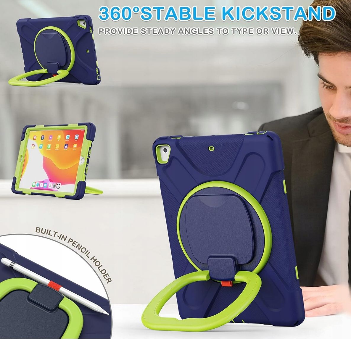 Etui Obudowa Case na Tablet iPad Pro 9.7" 2018/2017 z Paskiem Pancerny