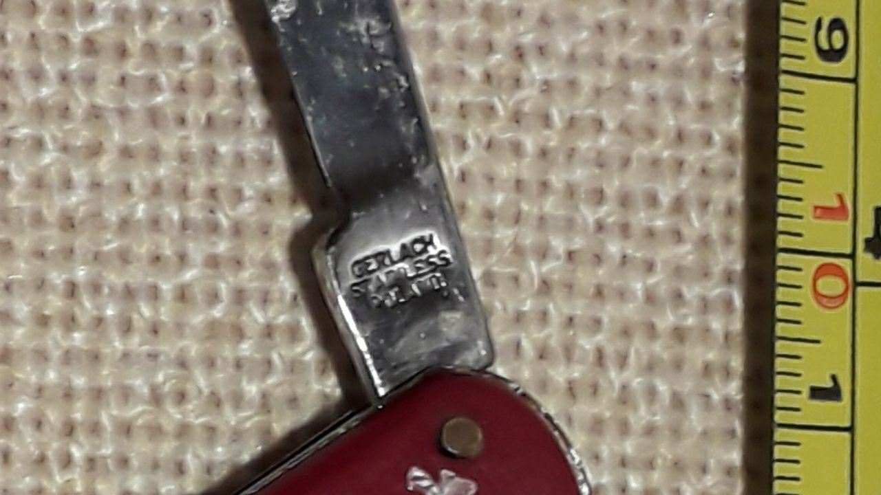 PRL Gerlach Stainless Poland scyzoryk mały nitowany mosiądz luzów brak