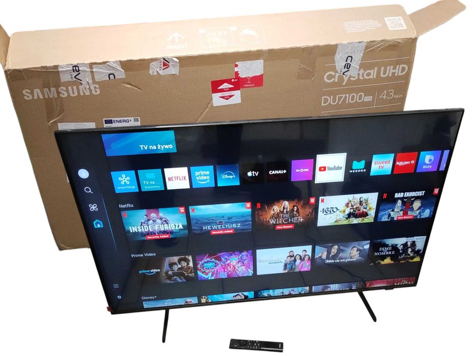 Jak Nowy Smart TV 43" Samsung UE43DU7192UXXH LED 4K UHD kpl Faktura