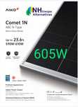 AIKO Ntype 605W painel fotovoltaico monocristalino pv 600W 610W