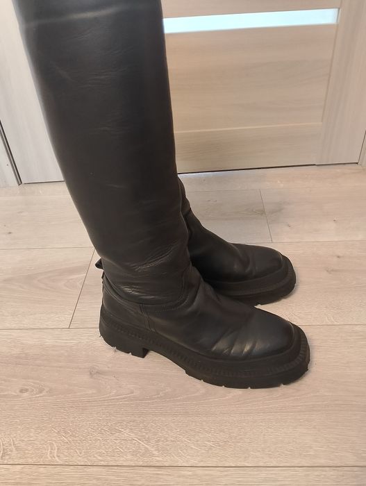 Зимові шкіряні сапоги