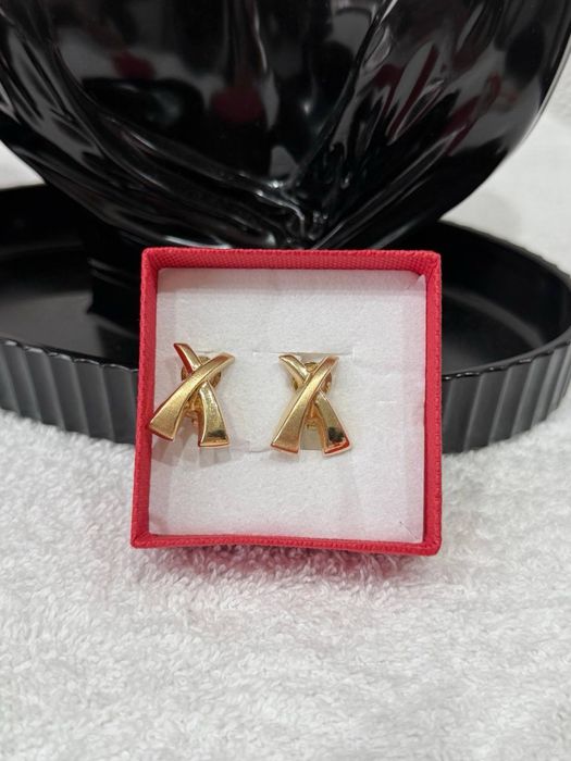 Złote kolczyki 585 – nowoczesny design, eleganckie, 4,4 g