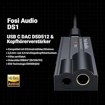 Fosi Audio DS1 przenośny wzmacniacz słuchawkowy DAC