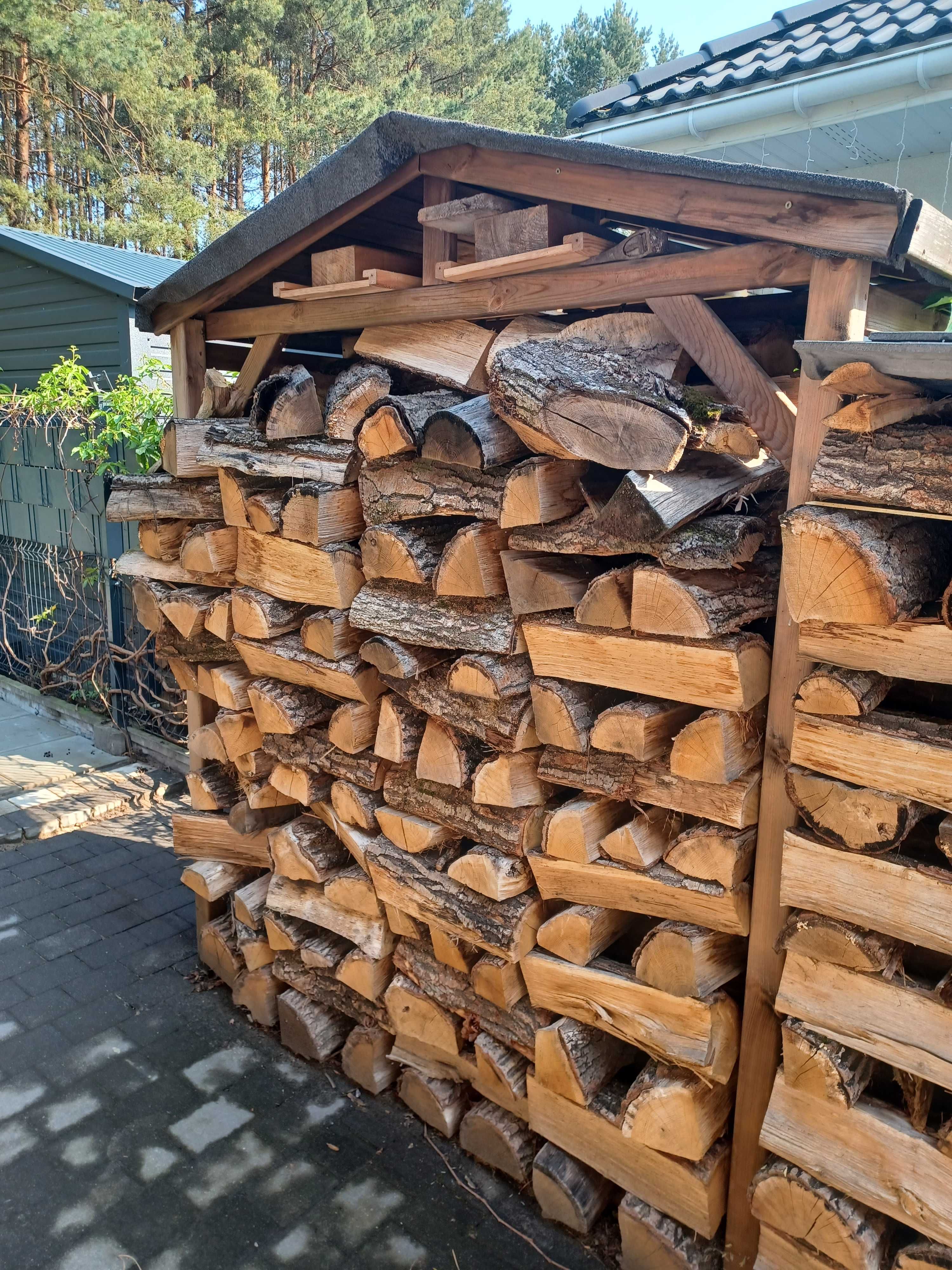 Drewutnia drewniana 180x80x212 cm brązowa Werth-Holz