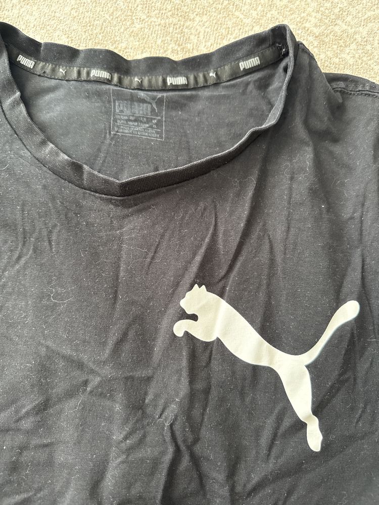 Męska czarna koszulka T-shirt S marki Puma używana